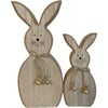 khevga khevga Decorative Easter Bunny Wooden Set of 2