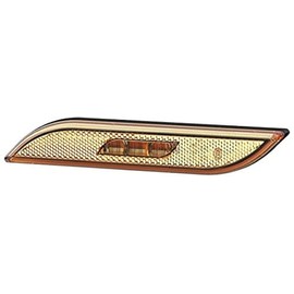 HELLA 2PS 013 305-051 Side Marker Light - Shapeline Style - LED - 12/24V - Glued - Lens Colour: Yellow - Cable: 250mm - left