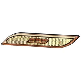 HELLA 2PS 013 305-051 Side Marker Light - Shapeline Style - LED - 12/24V - Glued - Lens Colour: Yellow - Cable: 250mm - left