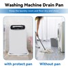 Washing Machine Drain Pan, Features a Heavy Durable Plastic Construction,Protects