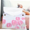 WOONEKY Elegant Tulip Flower Design Tissue Box Cover Pu Leather