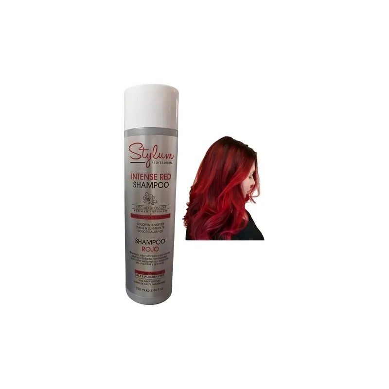 Shampoo Intensificador Rojo Sin Sal Stylum 280ml