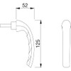 HOPPE TÔKYÔ 1776281 Window Handle White