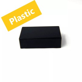 mLaval Guitar Parts 1x Guitar pickup covers for Humbucker style pickup, No-hole Black Plastic