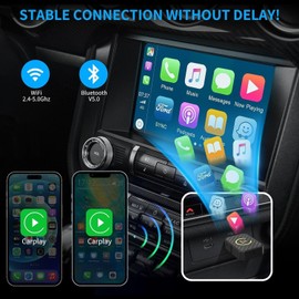 Generic 2-in-1 Wireless CarPlay or Android Auto Adapter for iOS 10+/ Android 11+
