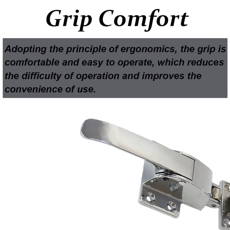 Oven Refrigerator Metal Freezer Handle, Adjustable Latch Spring Loaded Walk