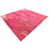 Unique Loom Jardin Collection Vibrant Abstract Pink Square Rug (8'