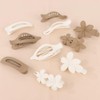 Wecoe 10pcs Flat Hair Clips for Women Cute Large Flat