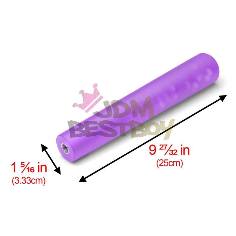 JDMBESTBOY Purple Shift Knob Stick Frosted Matte Crystal Bubble Long