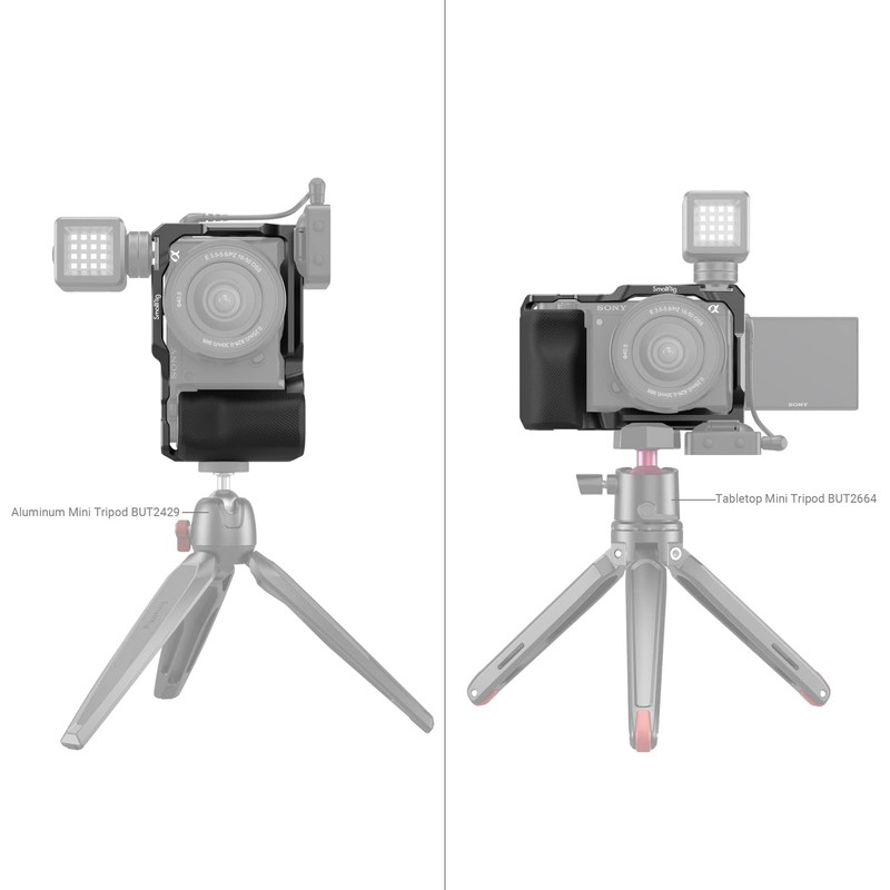 SmallRig ZV-E10 Cage with Grip / Built-in Quick Release Plate