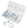 26 Hose Clamps in Assortment, Hose Clamps Made of Carbon