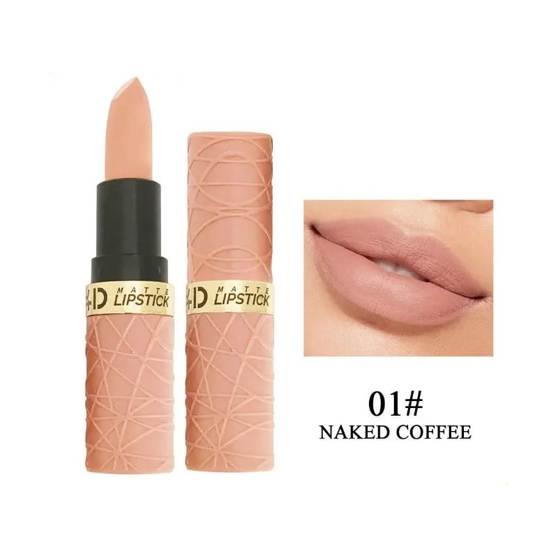 Set 6 Labiales Mate Marrón Rojo Larga Duración W