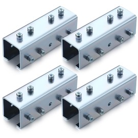 Shimeyao 4 Pcs Strut Channel Bracket Galvanized Steel 3.5 mm Thickness U Shaped Splice Connector Joiner Extend Mounting Bracket Connection for 1-5/8" Wide 1-5/8" Height Strut Channel