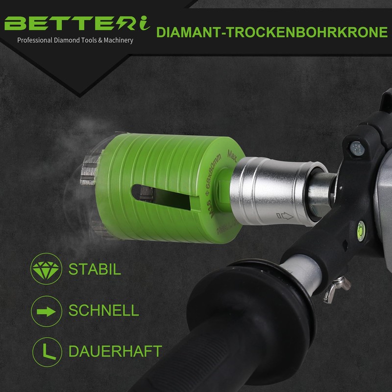 BETTERI SDS-plus Diamond Drill Bit Concrete 68 mm, Socket Countersink