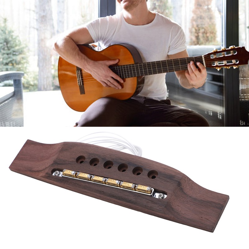 Piezo Pickup Active Dynamic for Folk Acoustic Guitar Bridge Sound