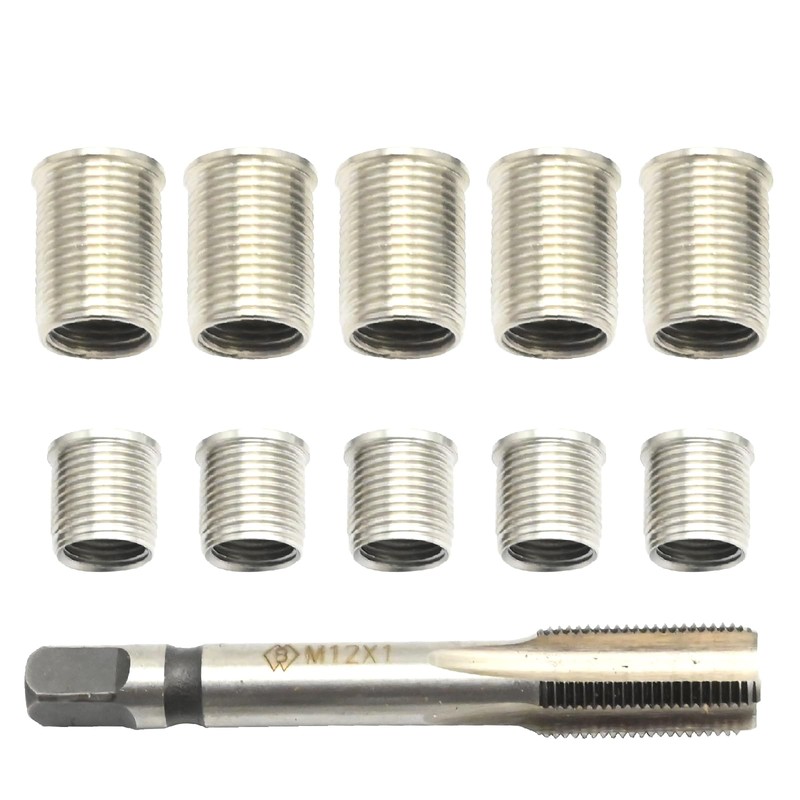 VIKKSAER Spark Plug Thread Repair Tool, M10x1.0 Thread Tap Kit