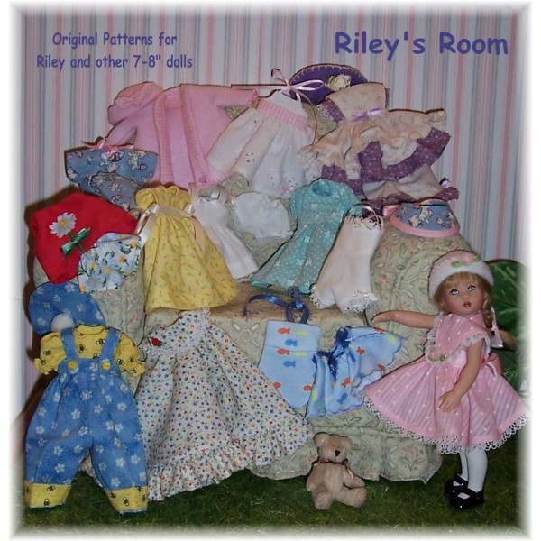 Macielle Petite Creations For RILEY Doll Clothes Patterns 24 Patterns!