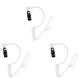 Rumyve 3pcs Covert Security Earpiece Headset,Replacement Acoustic Tube,Agent Secret Earpiece Costume Prop for Two-Way Radios,Transceivers
