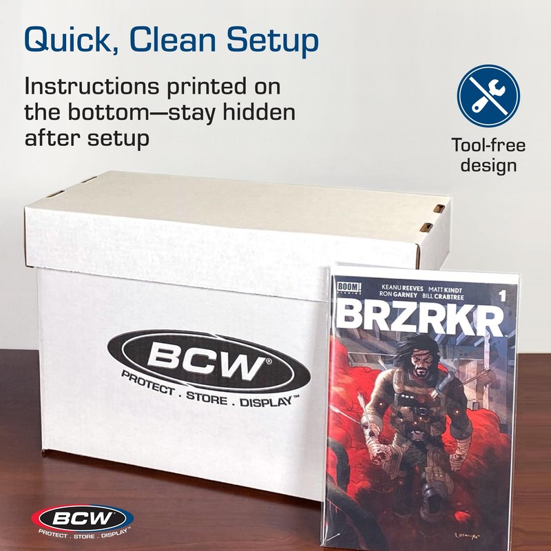 BCW Short Comic Storage Box - 10 Pack | Holds