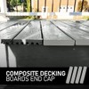 CHEDA 4 PCS Composite Decking Boards End Cap 5.5" Light