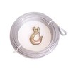 Advantage 5/16", 7x19, Galvanized Steel Winch Cable (50 ft with 3/8" G70 Clevis Slip Hook)