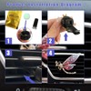 2 x glitzernde Libellen-Lüftungs-Clips, niedliche Kristall-Auto-Lufterfrischer-Clips, Strass-Diamant-Auto-Diffusor, Lüftungsclip für Damen