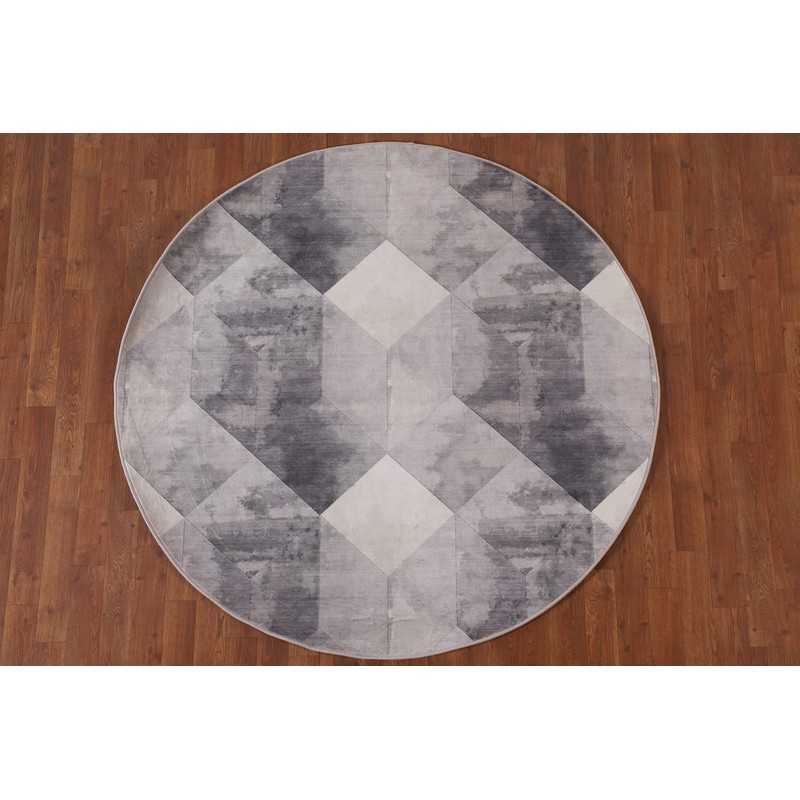 Geometric Modern Area Rug Oriental China Round Carpet