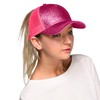 C.C Gorra de béisbol Lisa Hatsandscarf (BT-6), Glitter-Hot Pink, Talla