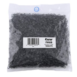 American Fishing Wire Giros de grúa de latón, tamaño #5, Prueba de 90 LB (41 kg), Negro, 1000 Piezas