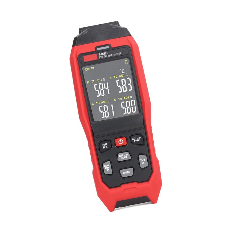 K Type Thermocouple Thermometer 4 Channel Accurate Measurement Digital Contact