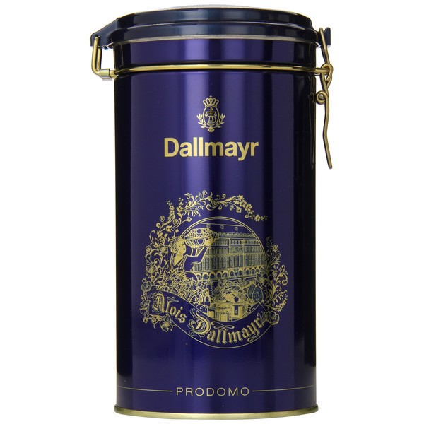 Dallmayr Prodomo Ground Coffee Gift Tin, Blue, 17.6 Ounce