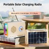 Fahgaer Mini Portable FM Radio Outdoor Solar Radio Bluetooth Speaker