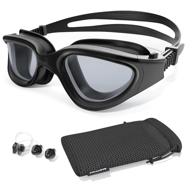 Fulllove Swimming Goggles, Polarized Swim Goggles Tenfold Long-Lasting Anti Fog