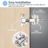 Pack of 4 Wardrobe Hinges, Soft Close Hinges for Cupboard