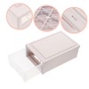 jojofuny 2pcs Stackable Plastic Storage Drawer for Clothes Makeup Organizer