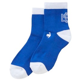 Cox Sportif Women's Socks, Short Length, Coloring, Antibacterial, Deodorizing, Sporty, BL00 (blue), 22.0-24.0 cm