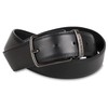 Lacoste LB80080 Men's Belt, Reversible Black, Navy, Dark Brown, Black,