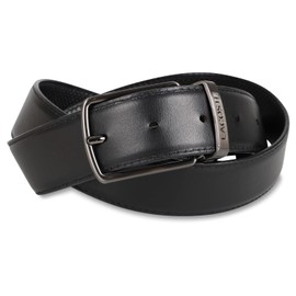 Lacoste LB80080 Men's Belt, Reversible Black, Navy, Dark Brown, Black, Black
