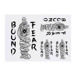 4 x 'Trapped Within the Spider's Grip' Temporary Tattoos - Water Resistant, Skin-Safe, Non-Toxic Transfers, Mixed Sizes (TO00079128)