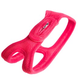 ChokeFree Velpro Mesh Pet Shoulder Harness Collar, 11"-12", Red