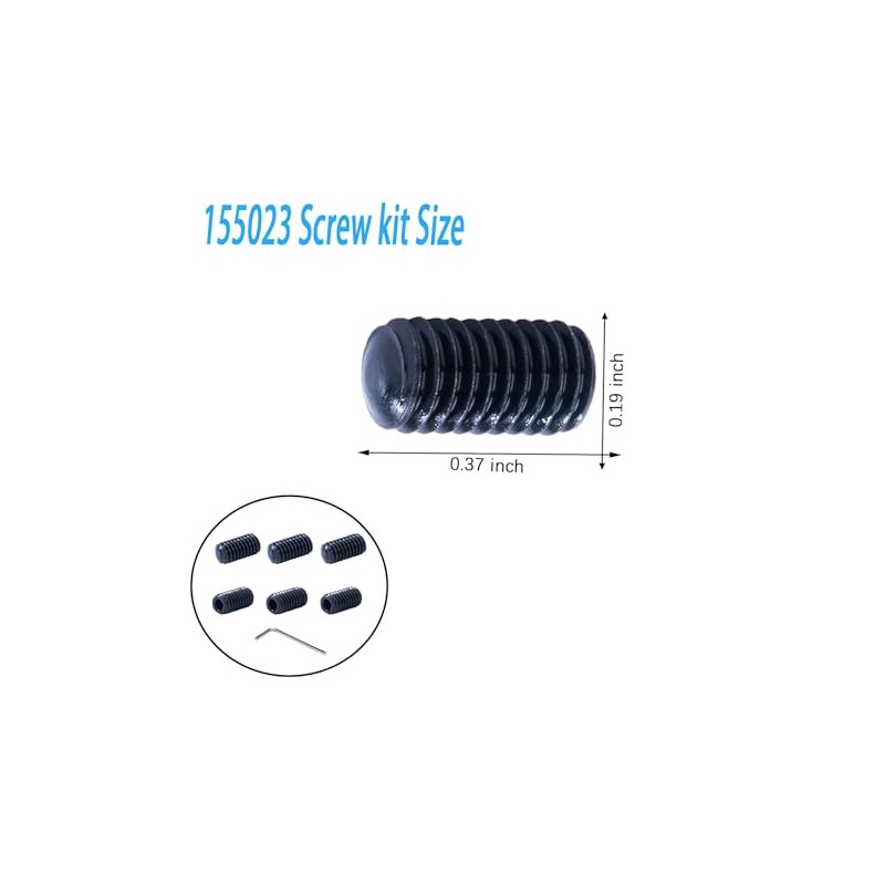 155023 Screw kit,for Moen Kitchen Faucet Replacement kit(6 Psc,Black)