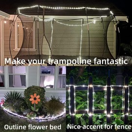 YEGUO Solar Rope Lights Outdoor Waterproof, 72ft 200 LED Solar String Lights for Outside, Clear PVC Tube White Solar Lights