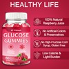 Glucose Gummies Raspberry Flavor, Quick Energy Fuel Support for Active