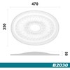 HEXIM Perfect Stucco rosette made of PU hard foam -