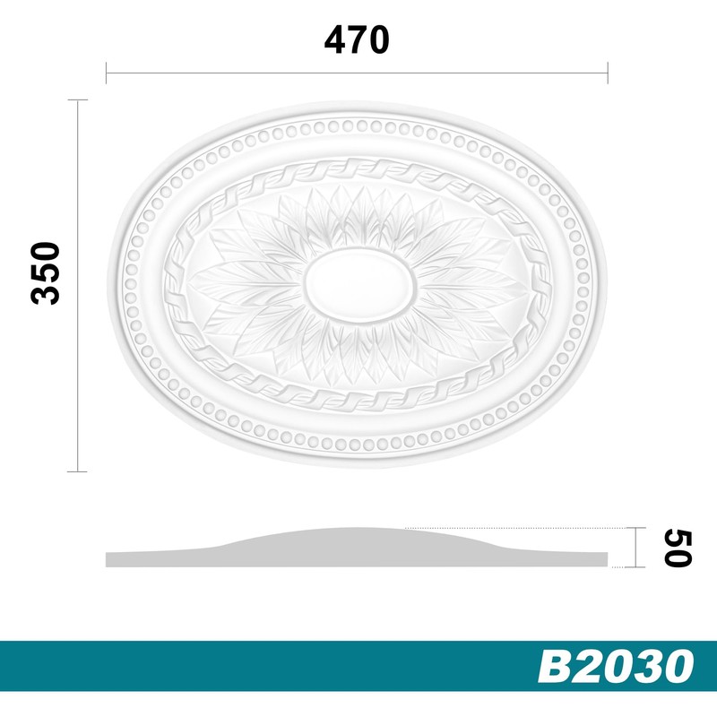 HEXIM Perfect Stucco rosette made of PU hard foam -