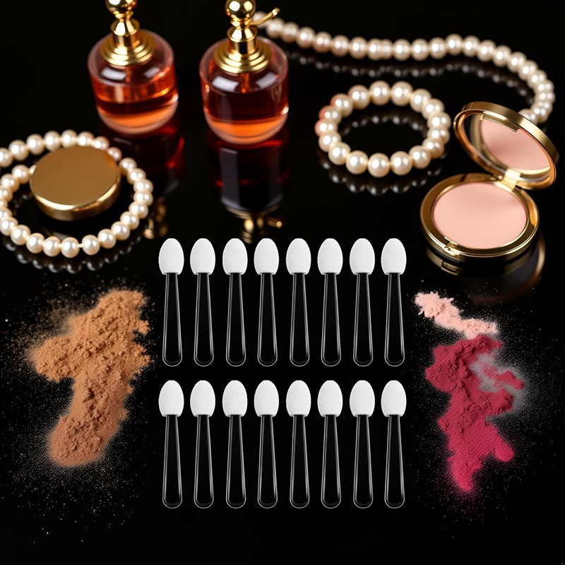 100Pcs Small Eyeshadow Applicators Eye Shadow Sponge Applicator Sticks Eye