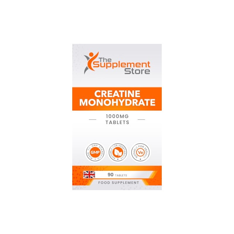 Creatine Monohydrate 1000mg Tablets (90 Tablets)