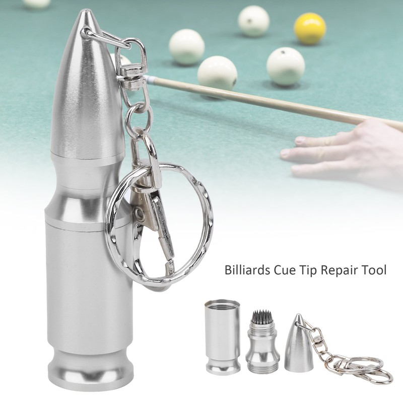 Metal Billiards Cue Tip Repair Tool Snooker Pool Shaper Burnisher