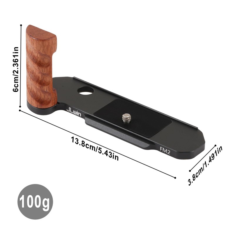 Foto4easy Wooden L-Shape Handle Grip for Nikon FM2 Camera with