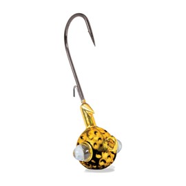 Kalin's Hammered Rattlin' Google Eye Jig, 3 pack Gold 1/4 OZ